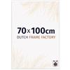 Dutch Frame Factory - Cornice 70x100 cm - Bianco Lucente - Cornice per foto in Plastica con vetro plastico Antiriflesso - Cornice portafoto 70x100 cm - Angers