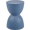 YWRU Sgabello per Trucco Clessidra Creativa Sgabello da Pranzo Rotondo Plastica Sgabello da Doccia da Bagno Impermeabile Anti-Coccole per Cucina Camera da Letto Soggiorno,30×43cm(Color:Grigio Blu)
