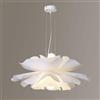 ENTHERONIC Fiori Lampade a sospensione Bianco Moderno Acrilico Lampada a sospensione E27 Minimalista Altezza regolabile Lampada a sospensione Lampadario decorativo per interni per isola cucina Bar