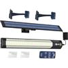 Generico Luci per Esterni - Luci LED Ricaricabili USB Con Telecomando | Illuminazione Portatile Impermeabile per Giardino Cortile Portico Cancello Camping Parcheggio Casa