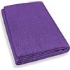 Home Tresor - Telo Arredo Copridivano Tinta Unita | Gran Foulard Divano 3 Posti e Letto Matrimoniale Copriletto Arredatutto | Mis. cm. 240 x 280 (Viola)