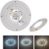 MAKA change your life quality MAKA Circolina LED Universale per Plafoniere con Cambio Temperatura (6500K - 4000K - 3000K), Plafoniera LED con Magnete, Installazione Facile (Switch, 24W)