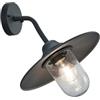 meineWunschleuchte Lampada da parete per esterni antracite in alluminio con vetro