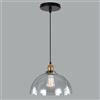 LIGKIN Lampada a Sospensione Industriale Vintage Lampadario in Vetro E27 Lampada a soffitto Paralume in Vetro Illuminazione a Soffitto per camera da letto Soggiorno Ristorante Loft