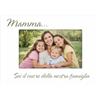 Instant Project Cornice Personalizzata Mamme con Foto e Dedica Bianco Misure 10x15-13x18 Orizzontale - Idea Regalo Festa della Mamma Madre Madri (Bianco, Mamma Orizzontale)