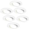 Ledvion - 6X Faretti LED da Incasso, Bianchi, Dimmerabili, 7W, IP65, CCT, COB, Ø90mm, 5 Anni di Garanzia