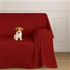 Farè - Telo Salva Divano - Copridivano IMPERMEABILE in tessuto arredo Antimacchia ideale per cani, gatti e bambini - Made in Italy | 200 x 270 cm | ARMOR bordeaux