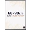 Dutch Frame Factory - Cornice 68x98 cm Nero Lucente - Plastica | Vetro acrilico antiriflesso, Montaggio a parete, Adatta per foto, poster o puzzle, Made in Holland