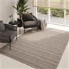 TAPISO Melissa Tappeto Esterno Interno Pelo Corto Testure Piatta Moderno Geometrico Righe tonalità Marrone Outdoor Indoor Oeko-Tex Terrazza Balcone Soggiorno Cucina 120 x 170 cm