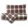 Smart Deco Home Set copripiumino federe letto parure copripiumino stampa fantasia 100% cotone Made in Italy SINGOLO SCOZZESE BIANCO