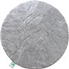 Floordirekt Tappetino da bagno - Extra soffice e ad asciugatura rapida - Rotondo 120 cm - Argento