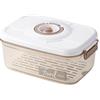 Springwillfly Contenitore sottovuoto per alimenti di grande capacità, con guarnizione a prova di perdite e compatibile con pompa a vuoto per una maggiore freschezza e durata nell'uso quotidiano (2,1 L)