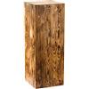 Decorativo Colonna rustica, decorazione in tronco d'albero, colonna per fiori, design senza tempo, stabile e durevole, noce, 80x30x30 cm