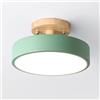 Mengjay Plafoniera LED Soffitto Moderna,Plafoniera LED Rotonda Metallo,3000K-6000K Lampadario da Soffitto,Sottile Plafoniere Lampadario per Salotto Corridoio Home Office Portico (Verde)