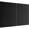 ALLboards Tagliere Coprifornelli in Vetro Universale Nero 2 Pezzi, Protezione per Piani Cottura, Piano di Lavoro, in Vetro Temperato, Decorazione Cucina, 52x30cm
