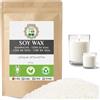 Generico Cera di soia Premium - Vegana No OGM - Cera di soia Ecologica 100% Naturale per Produzione di Candele Basso Punto di Fusione 45° (SACCHETTO KG 1)