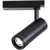 Generico Faretti Led Soffitto,LED Track Light Faretto LED ad alta luminosità con zoom variabile for negozi, gallerie, musei, luce ambientale a 75 fori(Black A,WARM WHITE 3000K_15W)