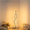 Mengjay Lampada da Comodino a Spirale LED,Lampade da Tavolo Moderna,Lampada da Lettura a LED,Protezione Degli Occhi Lampada,Decorativa Lampada da Scrivania Per Camera da Letto Soggiorno (Oro)