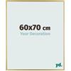 yd. Your Decoration - Cornice 60x70 cm - Oro - Cornice Decorativa Parete in Plastica con Vetro in acryl - Antiriflesso - 60x70 Cornice - Evry