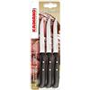 Fiskars Kaimano KPM031403N Premium Coltelli Bistecca, Acciaio Inossidabile, Nero, 3 unità