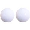 Yardenfun Luce Notturna Decorativa 2 Pezzi in Ceramica Bianca | Camera Ragazzo Ragazza e Tavolo, Illuminazione Uniforme, Oggetto da Arredamento per Casa