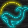 Ulalaza Insegna a LED Oceano Insegne al neon Onde Luci a LED Parete di casa Montagne decorative Lampade notturne Decorazione per feste Luce USB Luminosità regolabile