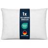arsvita Cuscino per divano, letto, decorativo, Poliestere, bianco, 70 x 90 cm