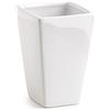 GEDY | Karima Porta Spazzolino in Ceramica, Colore Bianco, Dimensioni 11,6 x 7,5 x 7,5 cm e Peso 0,225 kg