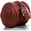 MeriWoolArt® 100% Merino Lana XXL Filato di Lana Grosso 4-5cm Filato Spesso Soffice, Feltro di Lana, Fai Da Te Regalo di Natale Coperta Maglia Grossa di Lana per Bambino