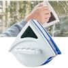 SLS SHOP Lavavetri Magnetico Pulitore Per Porte Finestre Serramenti Vetrate Doppio Magnete Con Laccio Di Sicurezza Casa Ufficio Negozio Facile Da Usare