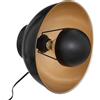 ATMOSPHERA CREATEUR D'INTERIEUR Lampada da parete Lahti, metallo, nero e oro, D29 cm