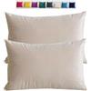 adadvo Federe Cuscini Copricuscini in Velluto per Divano Federe Cuscini per Camera da Letto Decorativi Fodere per Cuscino Divano Letto Set 2 Copricuscino Decorazione Federe per Divano letto(Off White,30x60 c