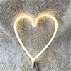 Ulalaza Insegna luminosa al neon a LED Luce notturna a forma di cuore a forma di stella di luna per camera da letto per bambini Wall Art Regalo di compleanno di Natale romantico