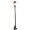 QAZQA new haven - Palo da giardino Classico - 1 luce - Ø 171 mm - Oro/Ottone - Design I Rustico - Illuminazione esterna