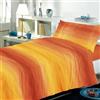 Dorian Home - Set Copripiumino Matrimoniale 250x210 con Sacco in 100% Puro Cotone + 2 Federe Cuscino Letto 50x80 con Patella di 18 cm (Smeralda Arancio, Una Piazza e Mezza - 200x210 cm)