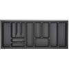 ORGA-BOX Portaposate 1119 x 473 grigio 120 cm orione con struttura perlata