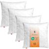 sleepling Comfort 190027 cuscino per letto, microfibra (52%) cotone (48%), Oekotex, lavabile 60 gradi, Prodotto in UE, Garanzia di imbottitura, 80 x 80 cm, bianco