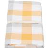 Casatessile Tovaglia in Cotone Jacquard Vichy - Giallo, 8 posti 140x220 cm.
