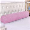 DG Catiee Cuscino Cilindrico Rotondo Bolster, Cuscino per Testiera Supporto Collo Morbido Confortevole Cuscino Lombare per Divano Poltrona Letto Riempimento Spazi (15 x 40 cm, Rosa)