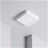 Eurekaled Plafoniera LED quadrata 12W Luce naturale - Alta luminosità - 170x170x40mm - Lampada da Soffitto per Soggiorno, cucina, corridoio, bagno e balcone - IP20