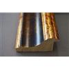 Artecentro Cornice Dorata per Quadri - Oro/Colore con o Senza passepartout in Legno-Varie Misure (Oro/Blu, 40 x 40)