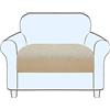 SHUOJIA Copriseduta Divano, Fodera Per Cuscino Indipendente, Antiscivolo Copriseduta Divano Elasticizzato Copri Cuscini Divano 1/2/3/4,Protezione Del Cuscino Sedile Del Divano (Cream Color,Large-1-Seater)