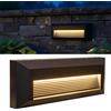 Planetitaly Segnapasso led IP65 6w CCT rettangolare a parete esterno IP65 segnapassi lampada (NERO)