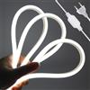 HEGEHE - Striscia LED COB 220V, flessibile impermeabile IP65, striscia neon LED FCOB 288 LED/m CRI90+, tagliabile ogni 50 cm, illuminazione luminosa a 270° [1M, luce bianca 6000-6500K]