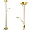 hofstein Piantana LED con braccio lettura nichel opaco