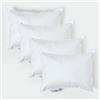 HOMESCAPES Confezione da 4 lussuosi inserti per cuscino in piuma d'anatra, 30 cm x 40 cm, perfetto rimbalzo e copertura a prova di piuma, imbottitura generosa, ipoallergenici, certificati RDS,