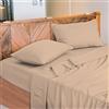 NARCISO - Lenzuola Letto Singolo 100% Cotone Made in Italy, Completo Letto Singolo Composto da 1 Lenzuolo Sotto con Angoli 90x200, 1 Lenzuolo Sopra 150x290, 1 Federa Cuscino 50x80cm (Sabbia)