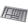 inferramenta Portaposate per Cassetto da Cucina - Plastica Grigio Antracite - Varie Misure (Per Cassetti 80cm)