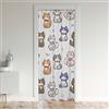 Loussiesd Tenda per porta di gatto, 86 x 203 cm, con stampa di gatti, per armadio e porta, motivo: gattino, 30% -50% oscuramento della stanza, tenda oscurante, divisorio per animali, regalo per amanti dei gatt