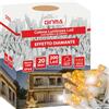 GINMA - Luci Di Natale da Esterno Professionali a Risparmio Energetico e Alta Impermeabilità - Luminarie Natalizie da Esterno (Bianco Caldo DIAMANTE, 20 Metri (200 LED))